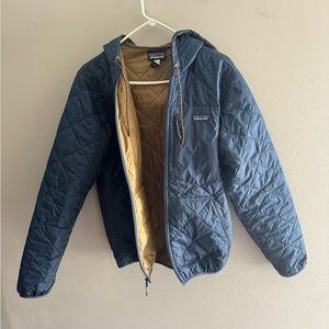 Patagonia diamond quilt hooded jacket